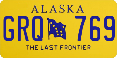 AK license plate GRQ769