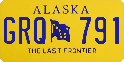 AK license plate GRQ791