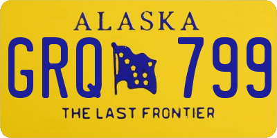 AK license plate GRQ799
