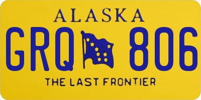 AK license plate GRQ806