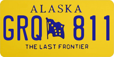 AK license plate GRQ811