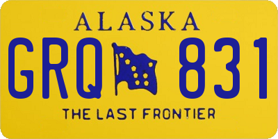 AK license plate GRQ831