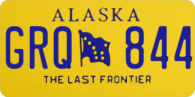 AK license plate GRQ844