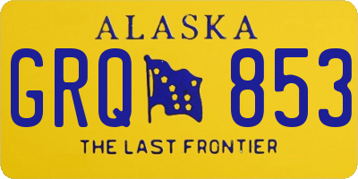 AK license plate GRQ853