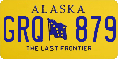 AK license plate GRQ879