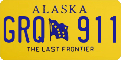 AK license plate GRQ911