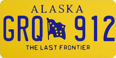 AK license plate GRQ912