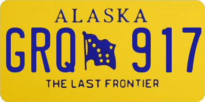 AK license plate GRQ917