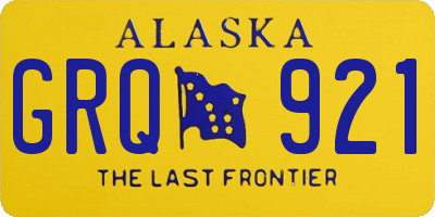 AK license plate GRQ921