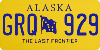 AK license plate GRQ929