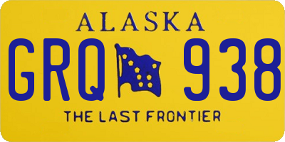 AK license plate GRQ938