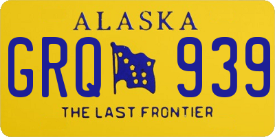 AK license plate GRQ939