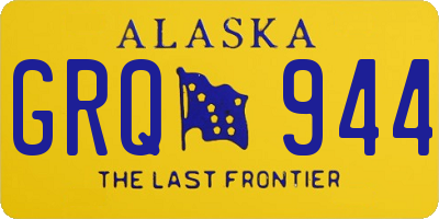 AK license plate GRQ944