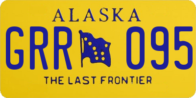 AK license plate GRR095