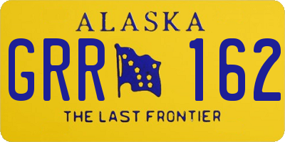 AK license plate GRR162