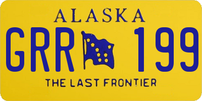 AK license plate GRR199
