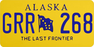 AK license plate GRR268