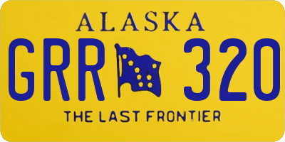 AK license plate GRR320