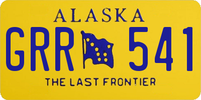 AK license plate GRR541