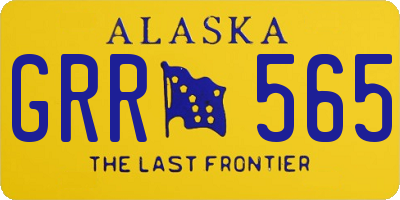 AK license plate GRR565