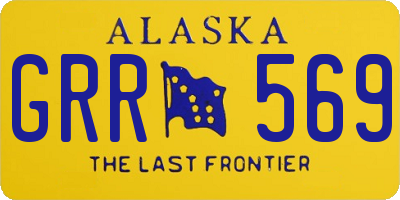 AK license plate GRR569