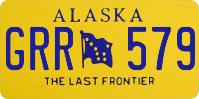 AK license plate GRR579