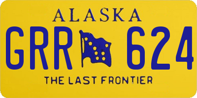 AK license plate GRR624