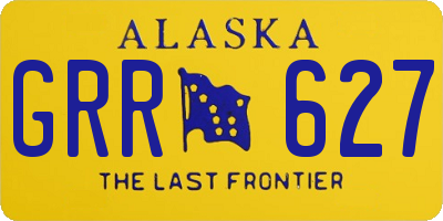 AK license plate GRR627