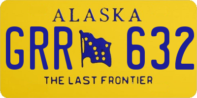 AK license plate GRR632
