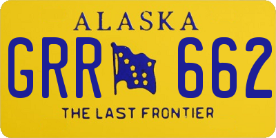 AK license plate GRR662