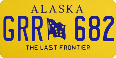 AK license plate GRR682