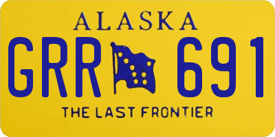 AK license plate GRR691