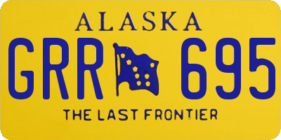 AK license plate GRR695