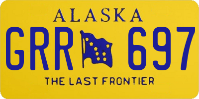 AK license plate GRR697