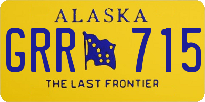 AK license plate GRR715