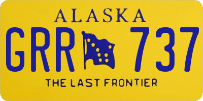 AK license plate GRR737