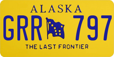 AK license plate GRR797