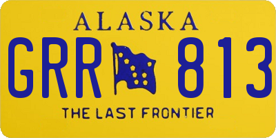 AK license plate GRR813