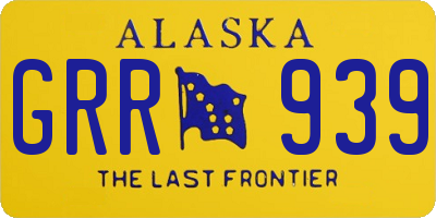 AK license plate GRR939