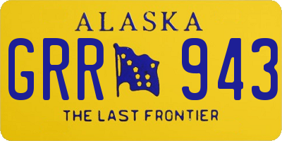 AK license plate GRR943