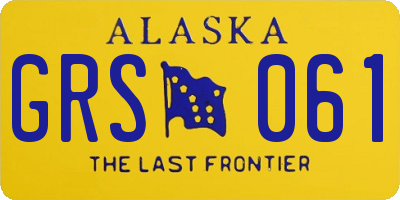 AK license plate GRS061