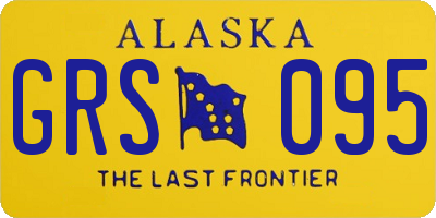 AK license plate GRS095