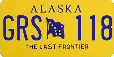 AK license plate GRS118