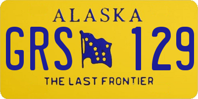 AK license plate GRS129