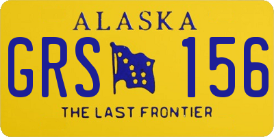 AK license plate GRS156