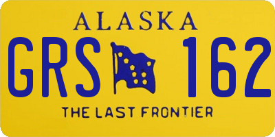 AK license plate GRS162
