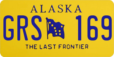 AK license plate GRS169