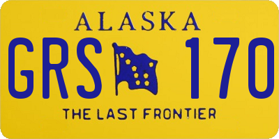 AK license plate GRS170