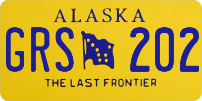 AK license plate GRS202