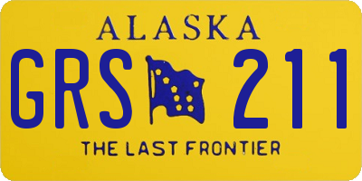 AK license plate GRS211